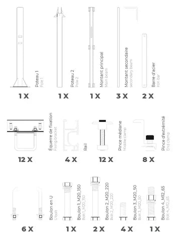 Elios Arbora P8 | Mounting System for 8 Solar Panels | Pole Mounting System